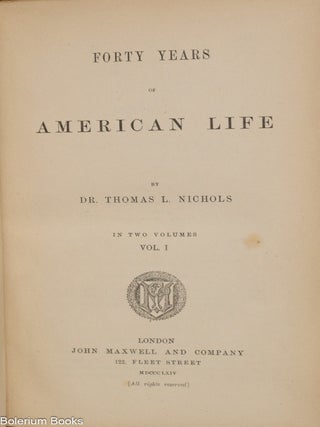 Forty years of American life