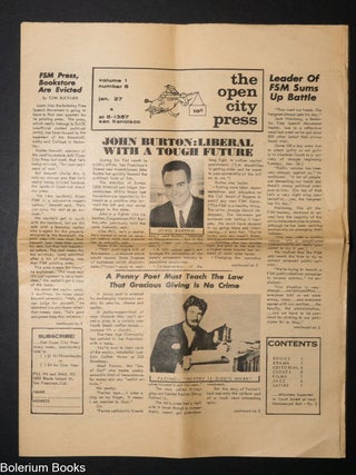 Cat.No: 336323 The Open City Press: vol. 1, No. 8, Jan. 27. John Charles Bryan, /publisher