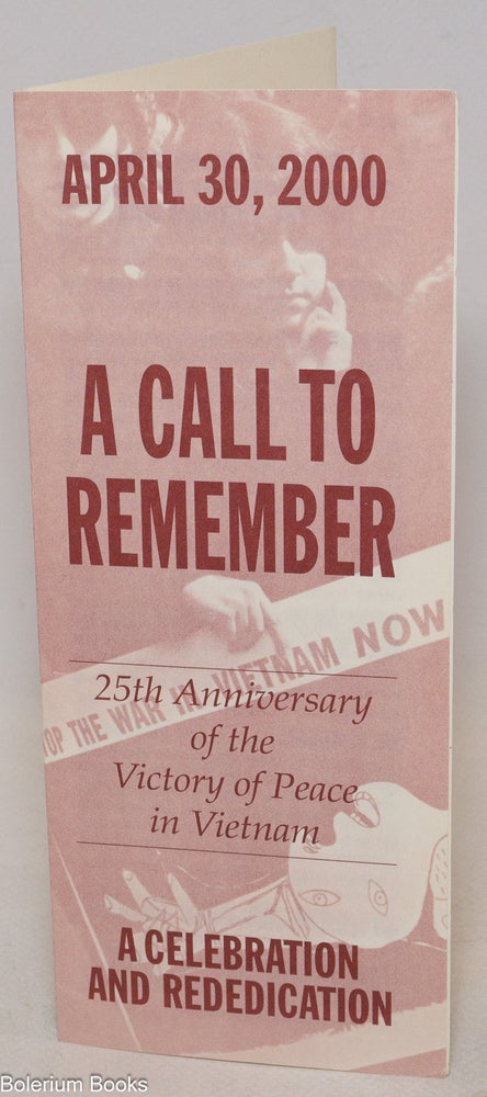 Cat.No: 336366 April 30, 2000: A Call to Remember. 25th Anniversary of