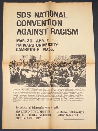 Cat.No: 336509 SDS National Convention Against Racism. Harvard University, Mar. 30-Apr. 2...