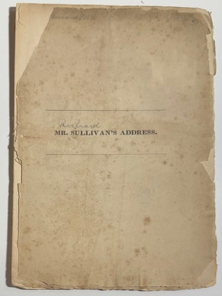 Cat.No: 336719 Address, Delivered At the Seventh Anniversary of the Massachusetts Peace...