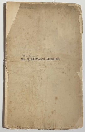 Cat.No: 336719 Address, Delivered At the Seventh Anniversary of the Massachusetts Peace...