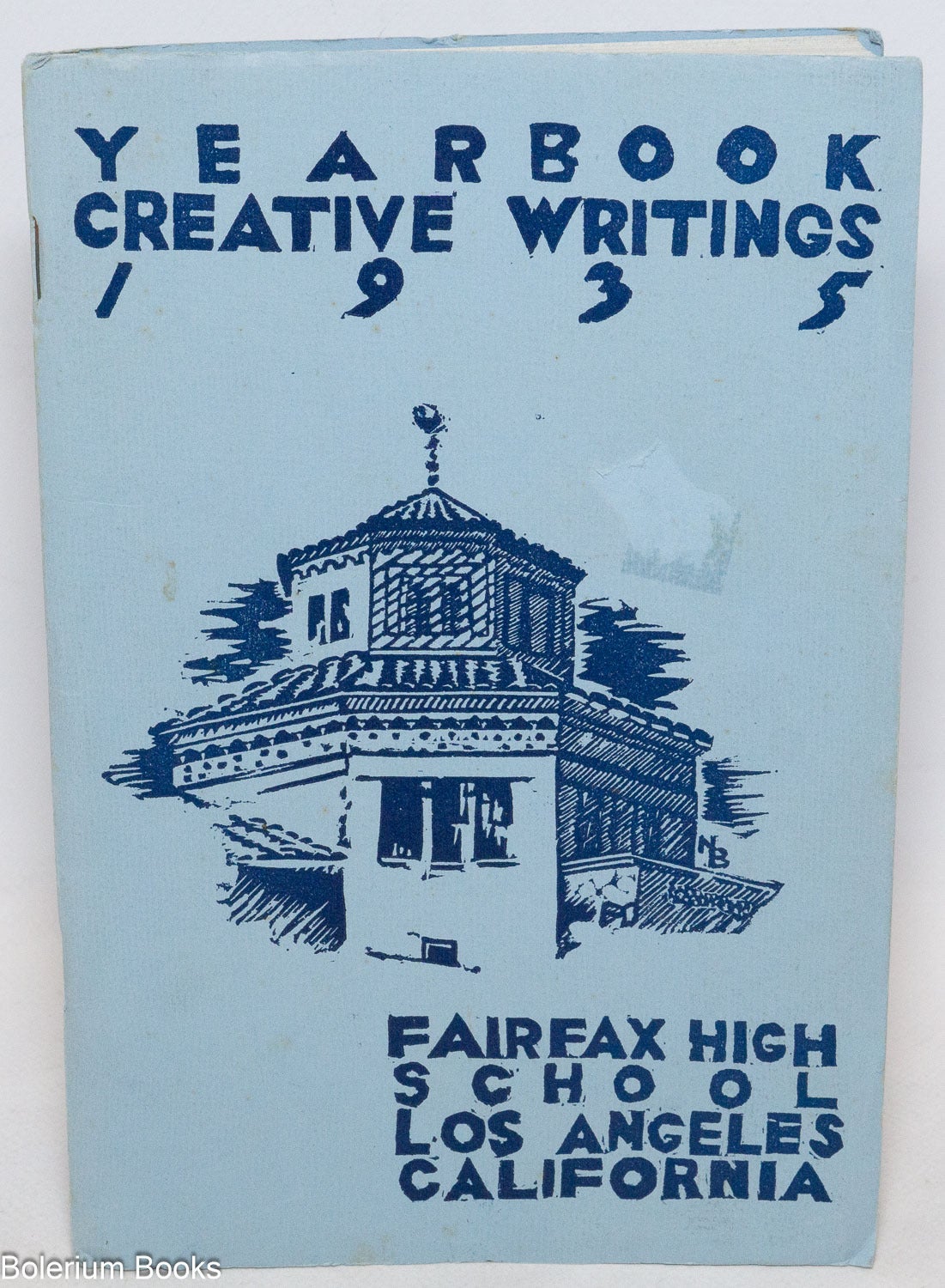 Fairfax Yearbook of Creative Writing 1935 | Dick Brandon, Ed Snell, Dee ...