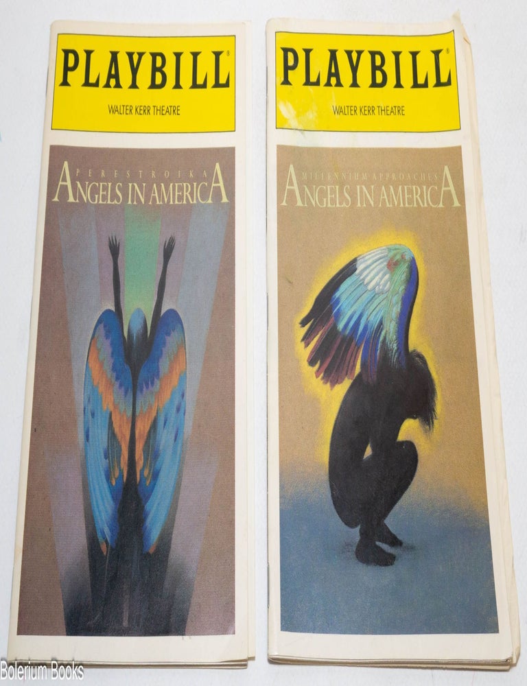 Cat.No: 336779 Angels in America: Millennium Approaches & Perestroika [two playbills] Walter Kerr Theatre. Tony Kushner.