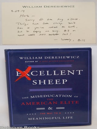 Cat.No: 336914 Excellent sheep, the miseducation of the American elite and the way to a...