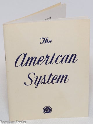 Cat.No: 336938 The American System