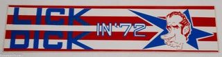 Cat.No: 337047 Lick Dick in '72 [bumper sticker