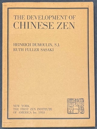 Cat.No: 337066 The development of Chinese Zen after the Sixth Patriarch in the light of...
