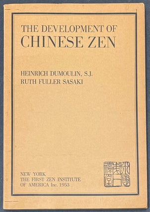 Cat.No: 337066 The development of Chinese Zen after the Sixth Patriarch in the light of...
