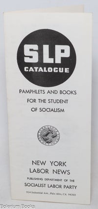 Cat.No: 337589 SLP Catalogue: Pamphlets and Books for the Student of Socialism