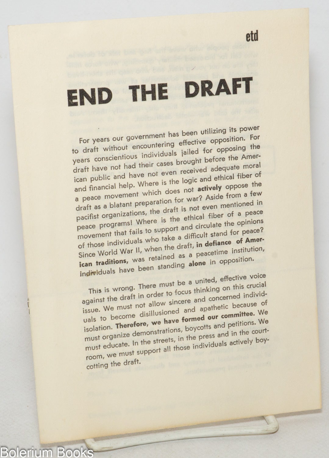 End the Draft