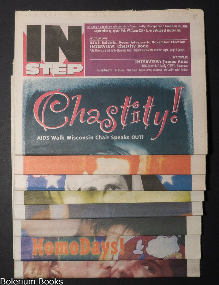 Cat.No: 337981 In Step: LesBiGay Wisconsin's Community Newspaper; vol. 15, #19-26, [8