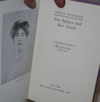 The Sphinx and her circle; a biographical sketch of Ada Leverson, 1862-1933