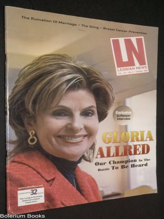 Cat.No: 338124 LN: the Lesbian News; vol. 32, #3, Oct. 2006: Gloria Allred. Claudia...