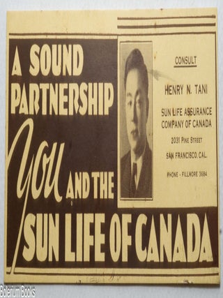 Cat.No: 338682 A sound partnership: You and the Sun Life of Canada [large business card...