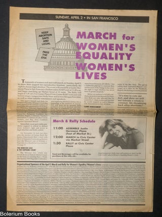 Cat.No: 339258 March for Women's Equality, Women's Lives. Sunday, April 2, 1989 in San...