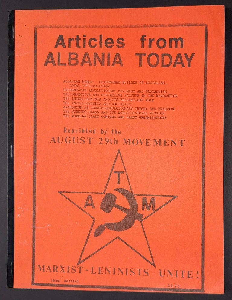 Cat.No: 339293 Articles from ALBANIA TODAY... reprinted by the August 29th Movement