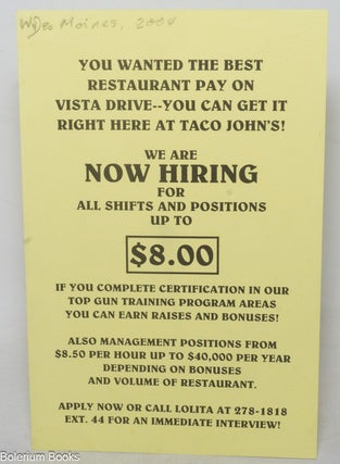 Cat.No: 339455 You wanted the best restaurant pay on Vista Drive - you can get it right...