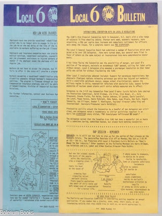 Cat.No: 339636 Local 6 Bulletin [two issues