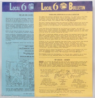 Cat.No: 339636 Local 6 Bulletin [two issues