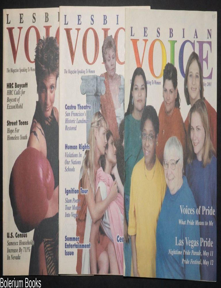 Cat.No: 339841 Lesbian Voice: the magazine speaking to women; [three issue broken