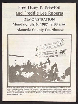 Cat.No: 340021 Free Huey P. Newton and Freddie Lee Roberts. Demonstration Monday, July 6,...