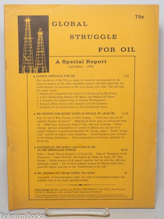 Cat.No: 340150 Global Struggle for Oil: A Special Report (2nd Edition - 1974