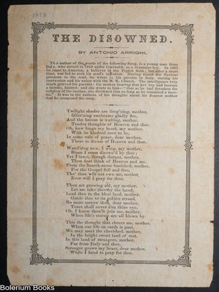 Cat.No: 340173 The Disowned. Antonio Arrighi