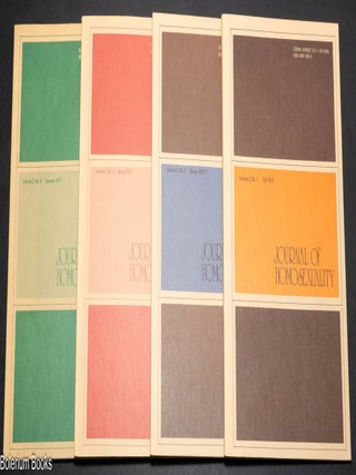 Cat.No: 340311 Journal of Homosexuality: vol. 2, #1-4, Winter 1976-77 - Summer 1977 [4...
