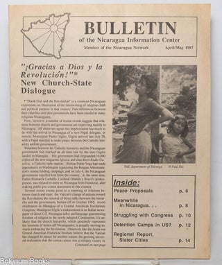 Cat.No: 340329 Bulletin of the Nicaragua Information Center (April/May 1987