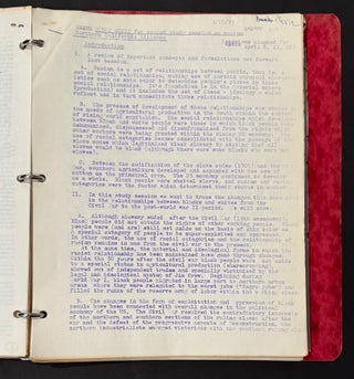 Cat.No: 340627 [Binder of materials for a Northern California Alliance study series on...