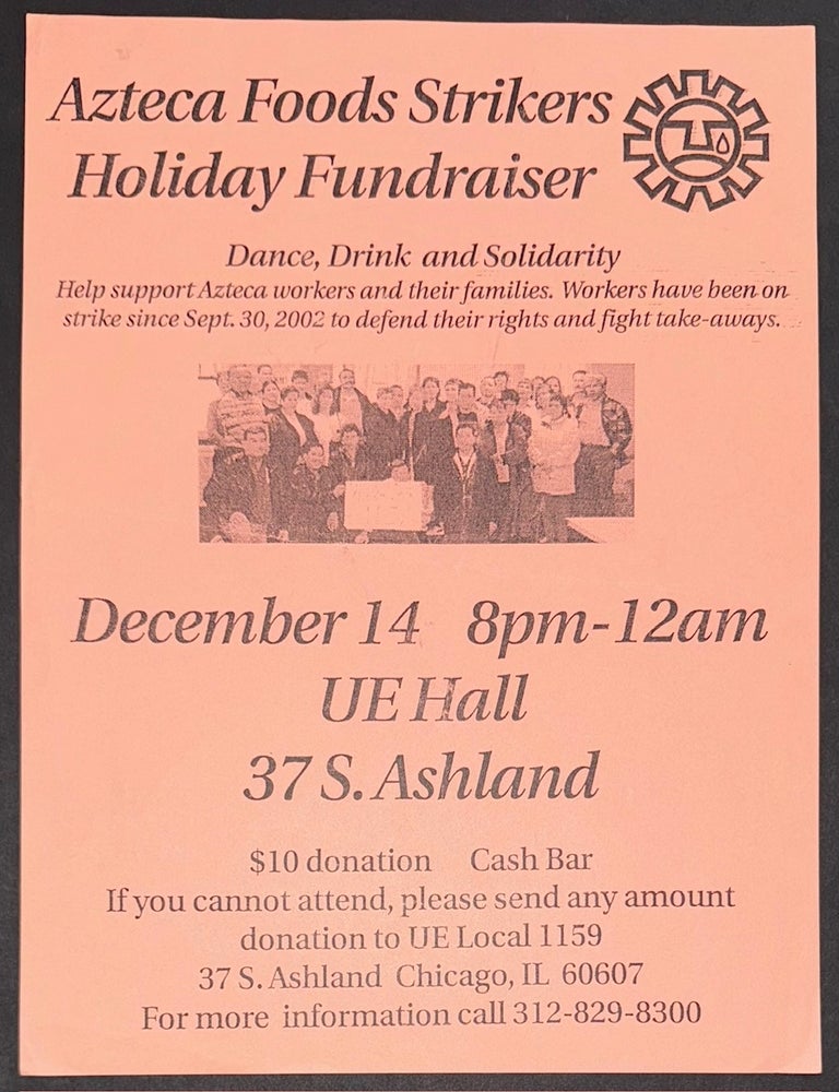 Cat.No: 340694 Azteca Foods strikers holiday fundraiser [handbill