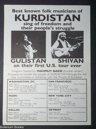 Cat.No: 340858 Best known folk musicians of Kurdistan sing of freedom and their...