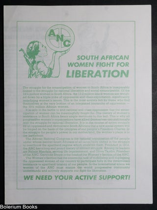 Cat.No: 340862 South African Women Fight for Liberation [brochure