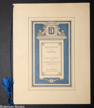 Cat.No: 340909 Reception and Dinner Tendered to the Members of the 1936 Varsity Football...