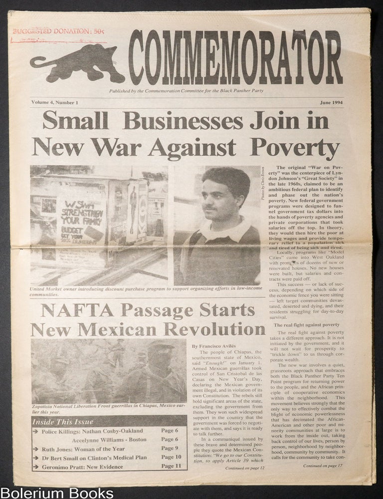 Cat.No: 340921 The Commemorator. Vol. 4 no. 1 (June 1994