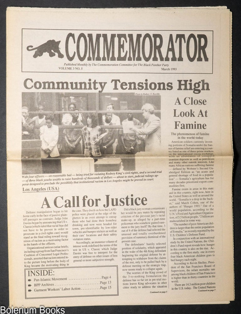 Cat.No: 340925 The Commemorator. Vol. 3 no. 5 (March 1993