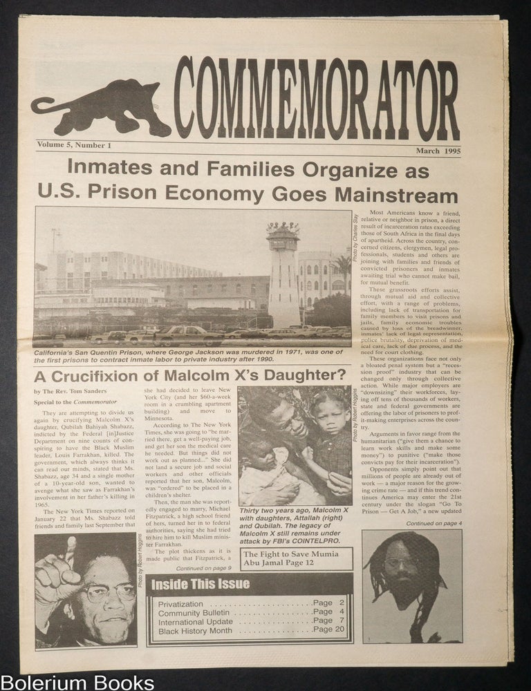 Cat.No: 340926 The Commemorator. Vol. 5 no. 1 (March 1995