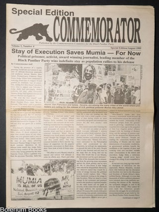 Cat.No: 340927 The Commemorator. Vol. 5 no. 4 (August 1995): Special Edition: Stay of...