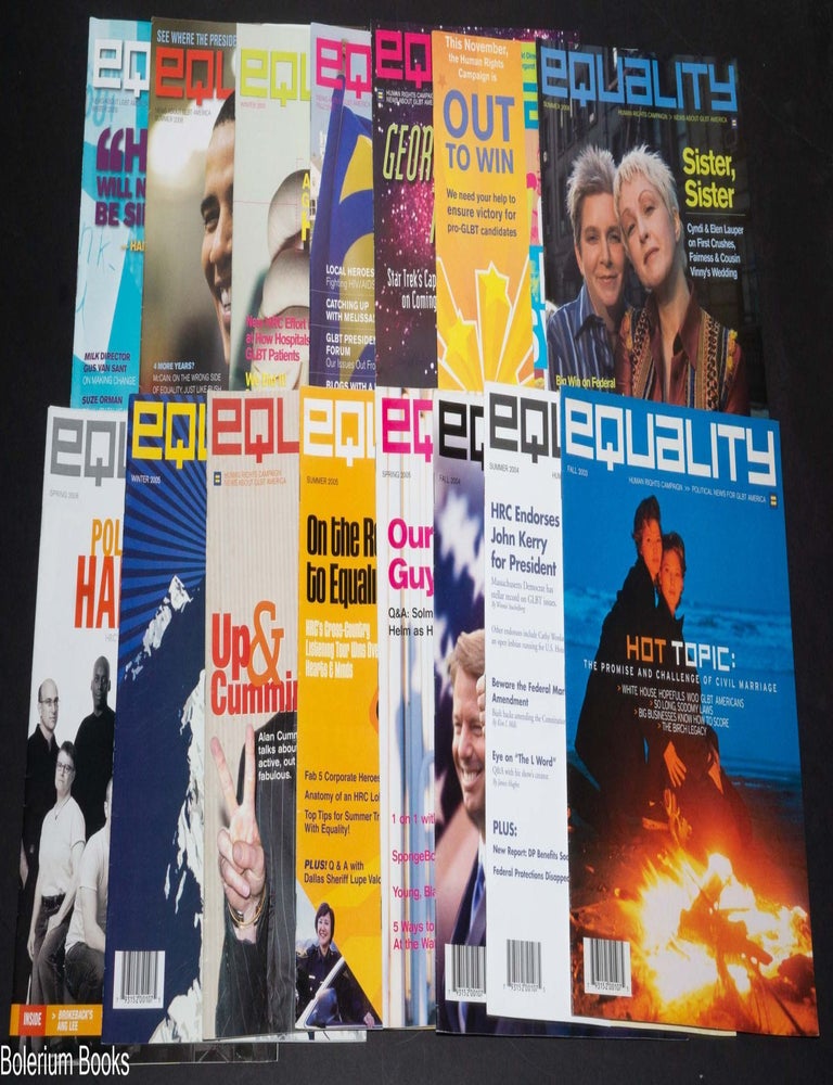 Cat.No: 341095 Equality: Human Rights Campaign; Political News for GLBT America [fifteen