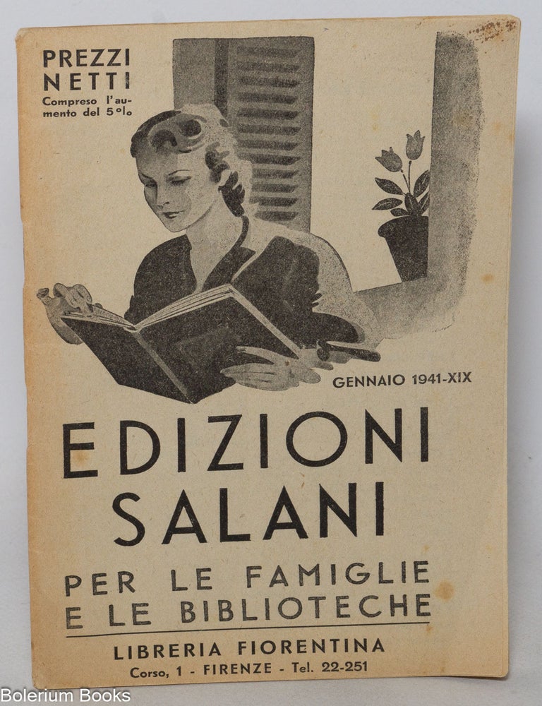 Cat.No: 341294 Edizioni Salani per le famiglie e le biblioteche.