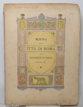 Cat.No: 341320 Mostra della città di roma alla esposizione di Torino nell'anno 1884