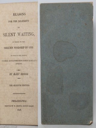 Cat.No: 341470 Reasons For the Necessity of Silent Waiting, In Order to the Solemn...