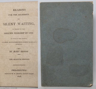 Cat.No: 341470 Reasons For the Necessity of Silent Waiting, In Order to the Solemn...