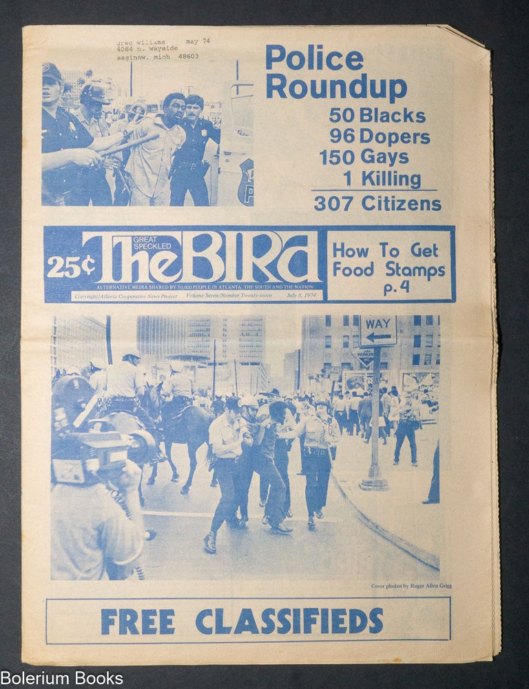 Cat.No: 341731 The Great Speckled Bird: vol. 7, no. 27, July 8, 1974