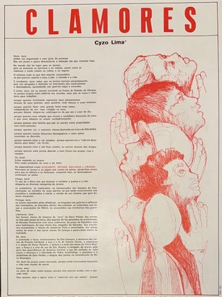 Cat.No: 341741 Clamores [poster featuring poem]. Cyzo Lima