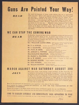 Cat.No: 341840 Guns Are Pointed Your Way! [handbill