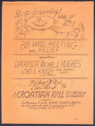 Cat.No: 341868 Stop dreaming! Wake up and act! [handbill