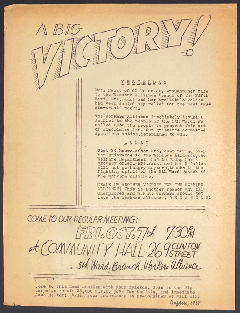 Cat.No: 341870 A big Victory! [handbill