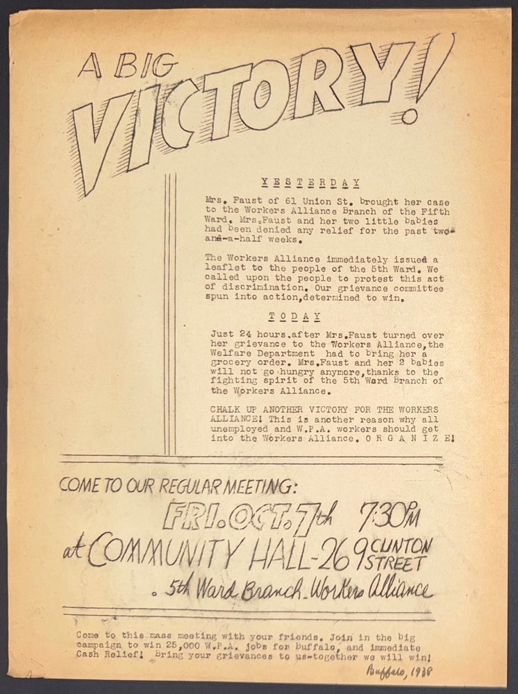Cat.No: 341870 A big Victory! [handbill
